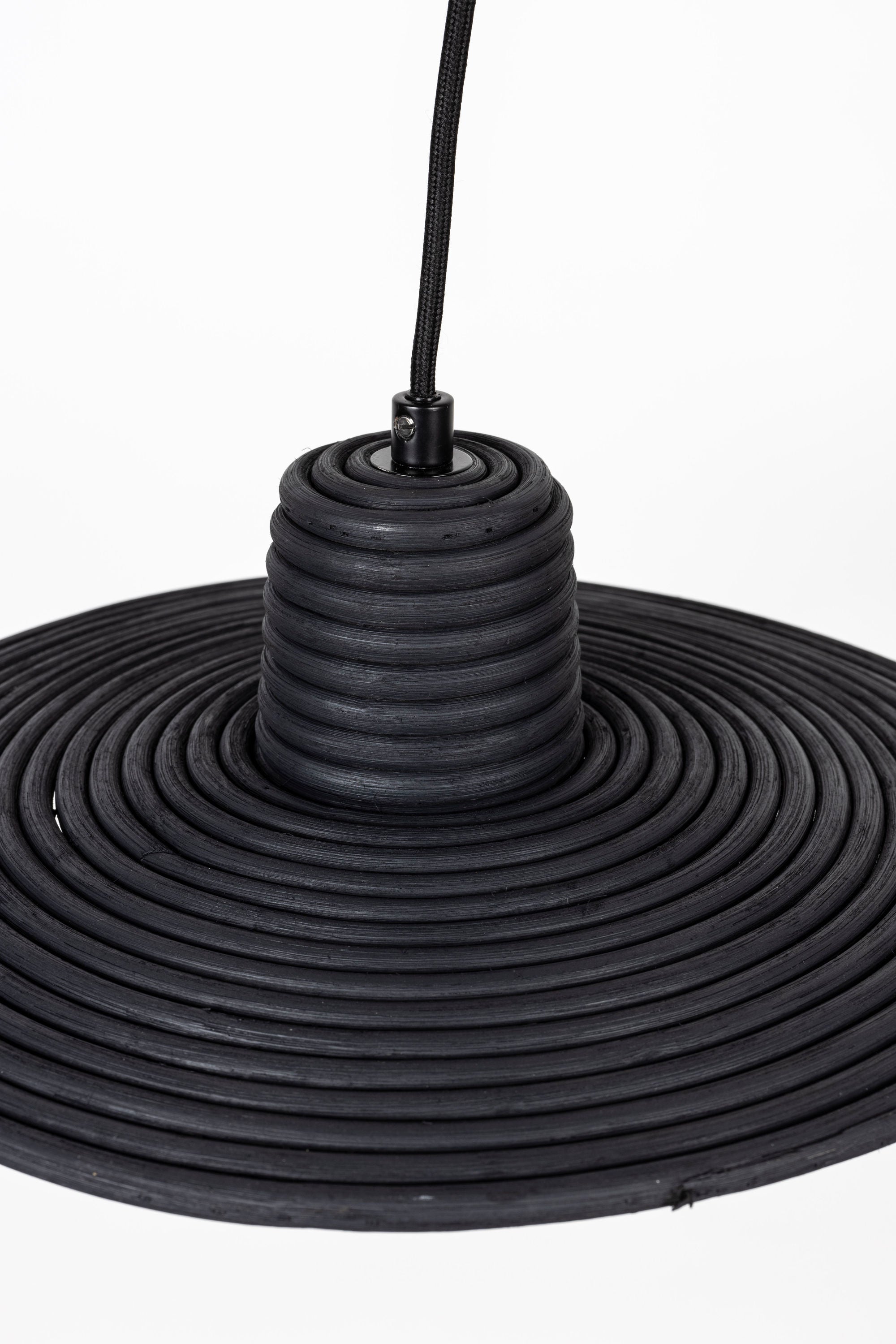 Zuiver Balance Black Rattan Pendant Lamp Small
